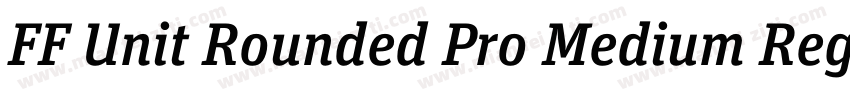 FF Unit Rounded Pro Medium Regular字体转换
